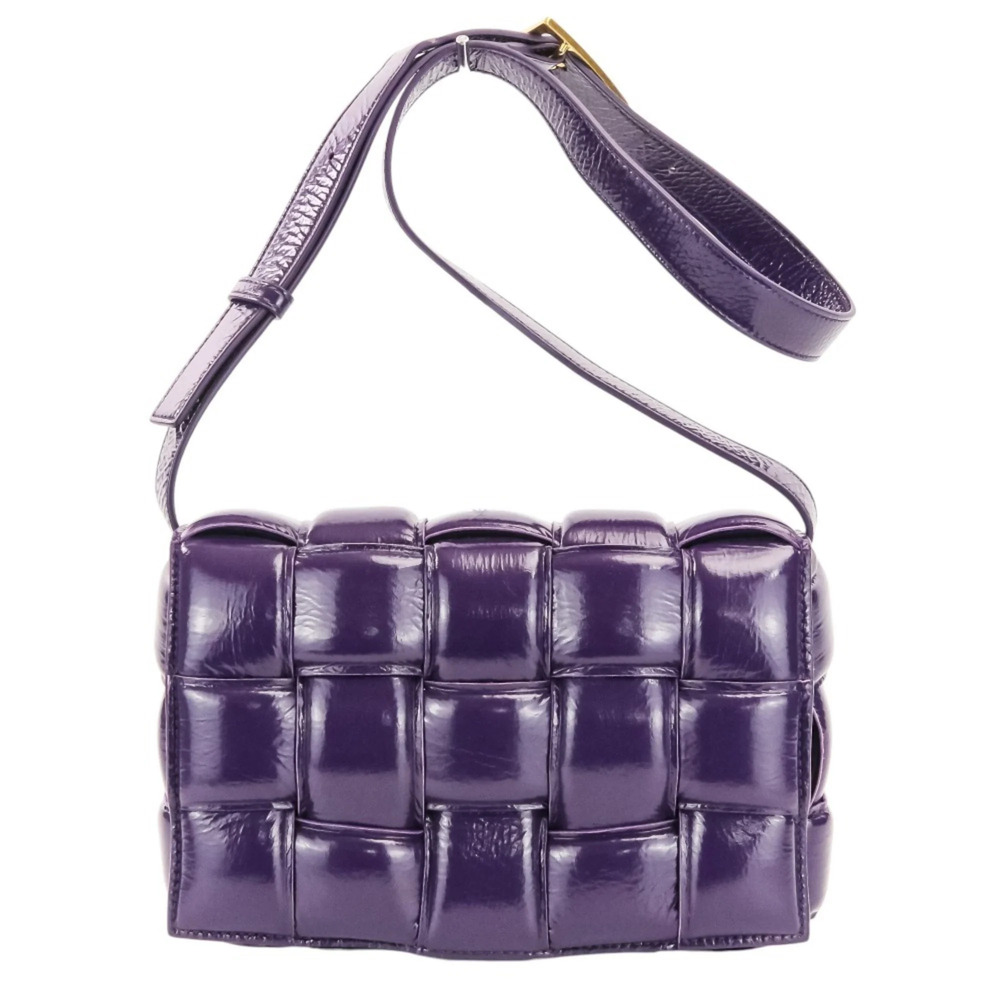BOTTEGA VENETA Purple Intrecciato Shoulder Bag